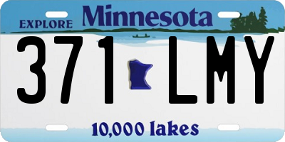 MN license plate 371LMY