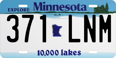 MN license plate 371LNM