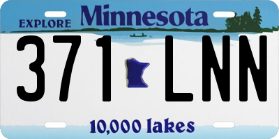 MN license plate 371LNN