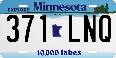 MN license plate 371LNQ