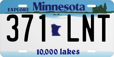 MN license plate 371LNT