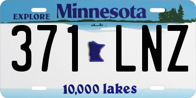 MN license plate 371LNZ