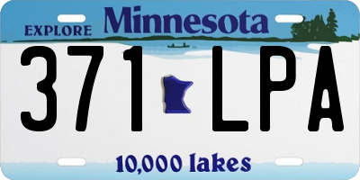 MN license plate 371LPA
