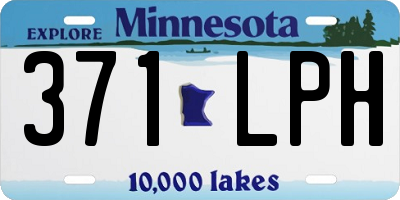 MN license plate 371LPH