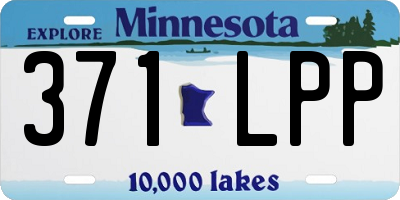 MN license plate 371LPP