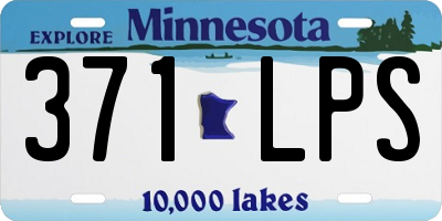 MN license plate 371LPS