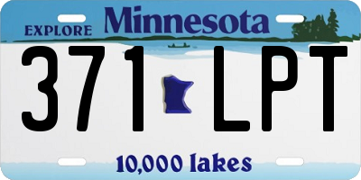 MN license plate 371LPT