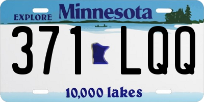 MN license plate 371LQQ