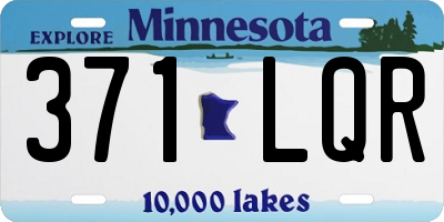 MN license plate 371LQR