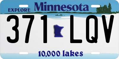 MN license plate 371LQV