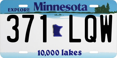 MN license plate 371LQW