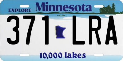 MN license plate 371LRA
