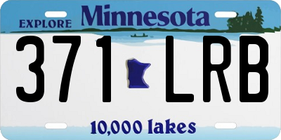 MN license plate 371LRB