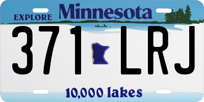 MN license plate 371LRJ