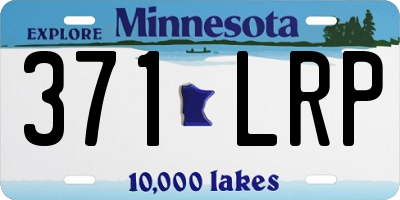 MN license plate 371LRP