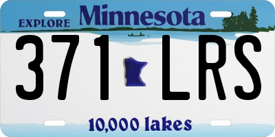 MN license plate 371LRS