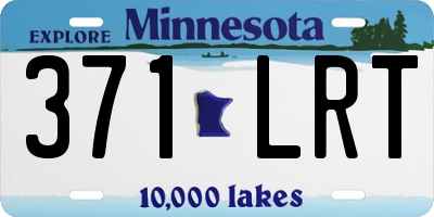 MN license plate 371LRT