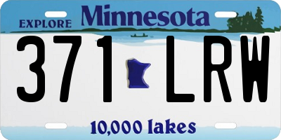 MN license plate 371LRW