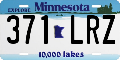 MN license plate 371LRZ