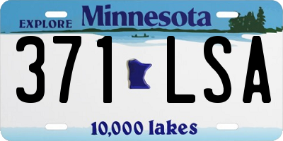 MN license plate 371LSA