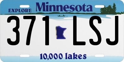 MN license plate 371LSJ