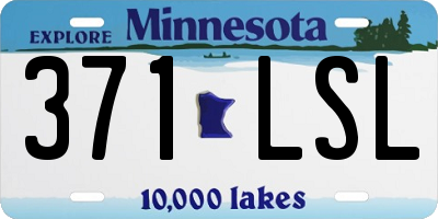 MN license plate 371LSL