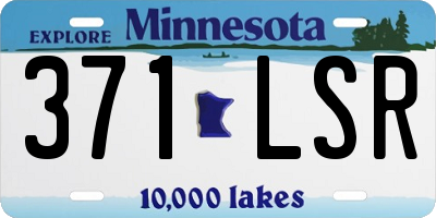 MN license plate 371LSR