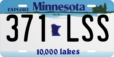 MN license plate 371LSS