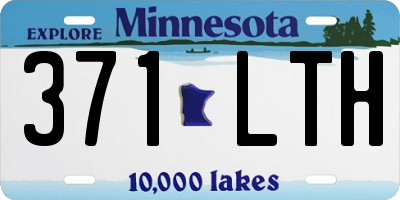 MN license plate 371LTH
