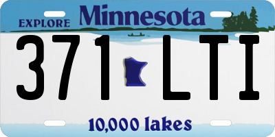 MN license plate 371LTI