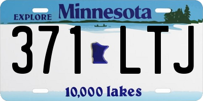 MN license plate 371LTJ