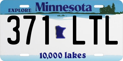 MN license plate 371LTL