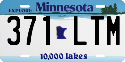 MN license plate 371LTM