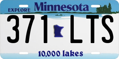 MN license plate 371LTS