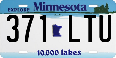 MN license plate 371LTU