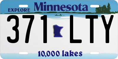 MN license plate 371LTY