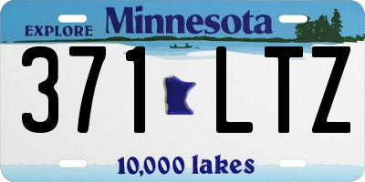 MN license plate 371LTZ