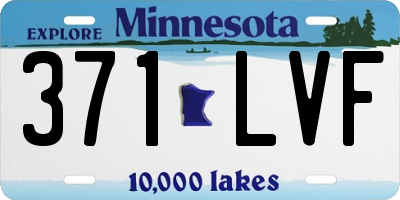MN license plate 371LVF