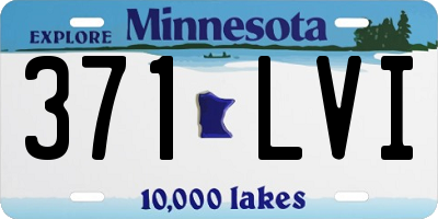 MN license plate 371LVI