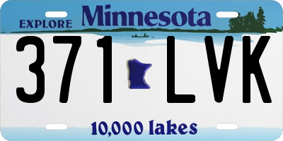 MN license plate 371LVK