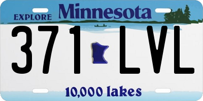 MN license plate 371LVL
