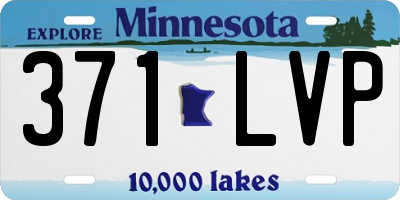 MN license plate 371LVP