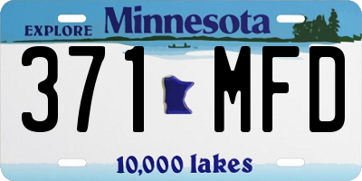 MN license plate 371MFD