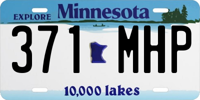 MN license plate 371MHP
