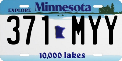 MN license plate 371MYY