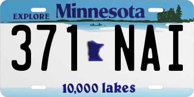 MN license plate 371NAI
