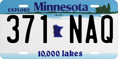 MN license plate 371NAQ