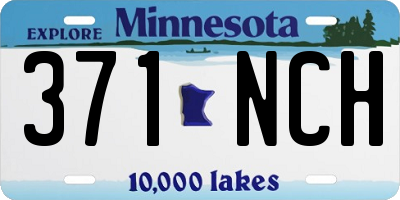 MN license plate 371NCH