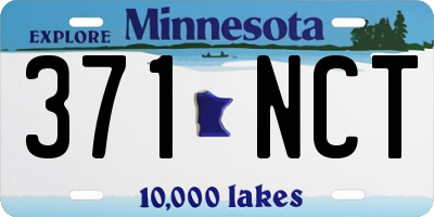 MN license plate 371NCT