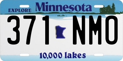 MN license plate 371NMO